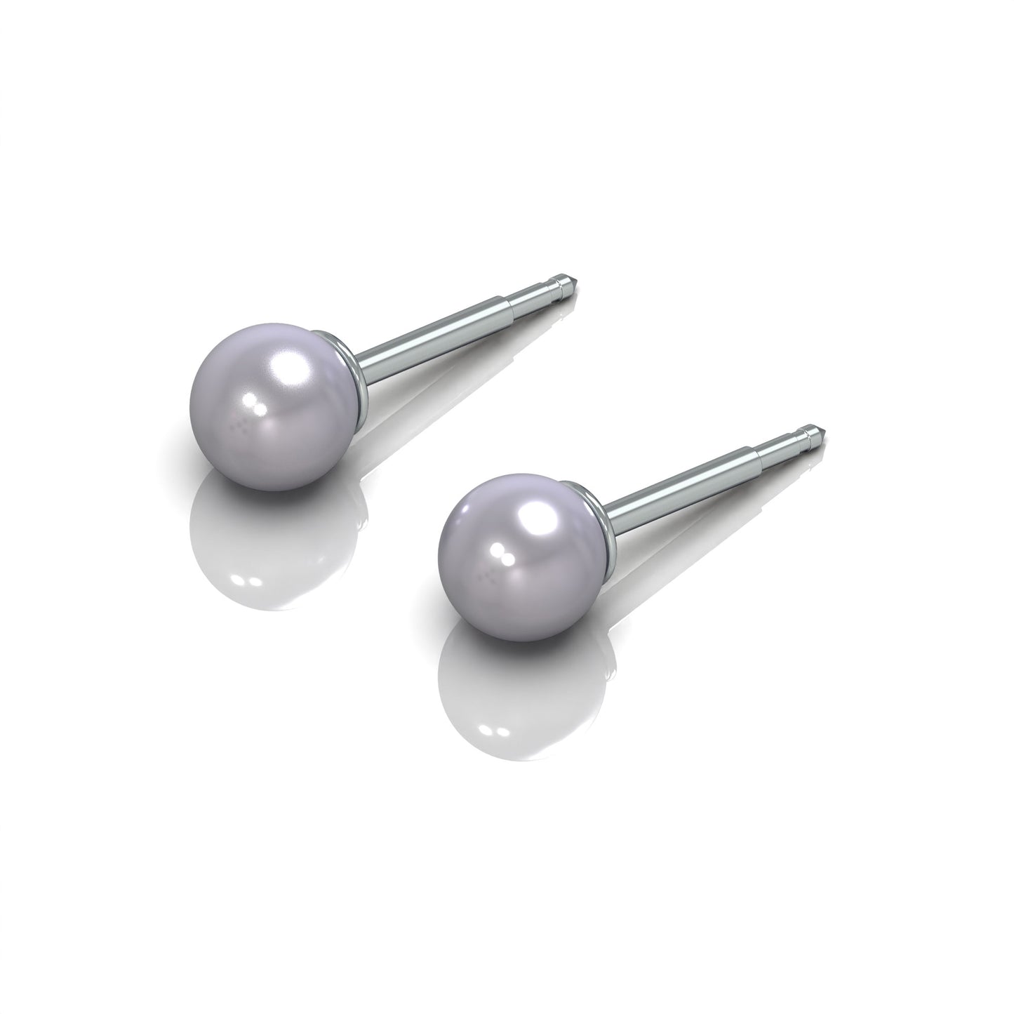 NINA Medikal - Pearl Earrings - Hypoallergenic Stainless Steel - Medium