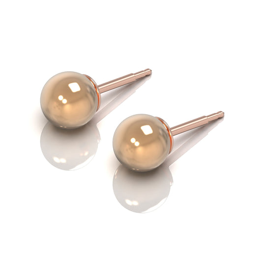 NINA Medikal Pearl Earrings - Hypoallergenic Stainless Steel - Large