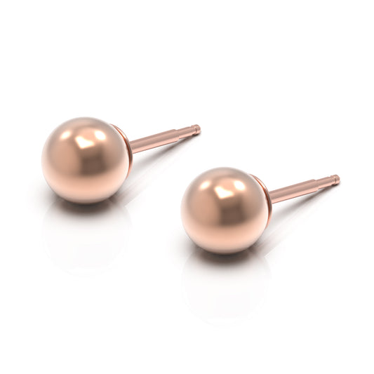 NINA Medikal Pearl Earrings - Hypoallergenic Stainless Steel - Large