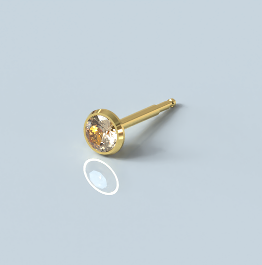 NINA Medikal - Conic Birthstone Ear Piercing Studs