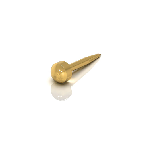 NINA Medikal Gold Plated Nose Piercing Stud - Ball